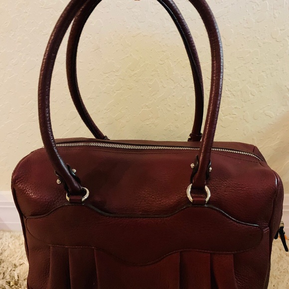 Salvatore Ferragamo Shoulder Bag Purse Maroon Luxury - Picture 7 of 12